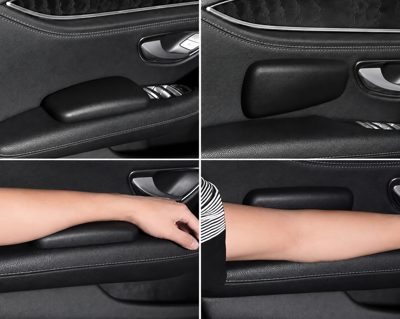 Universal Car Knee & Armrest Cushion Pad – Soft Foam Interior Comfort Protector