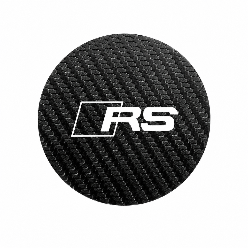 Audi RS Carbon Fiber Cup Pads (2PACK)