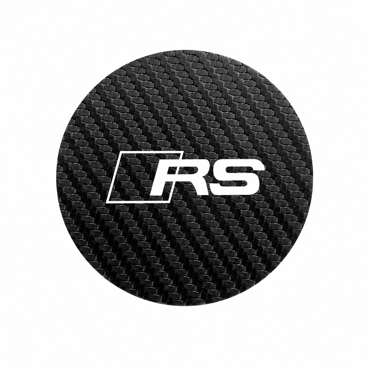 Audi RS Carbon Fiber Cup Pads (2PACK)