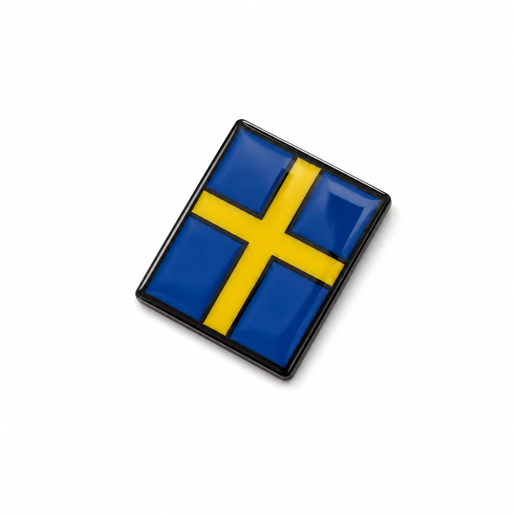 Swedish Flag Steering Wheel Emblem – Interior Decoration Volvo/Polestar