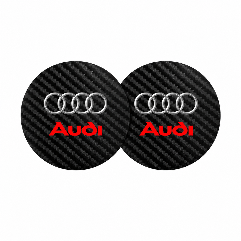 ”Carbon Fiber” Cup Pads for Audi (2PACK)