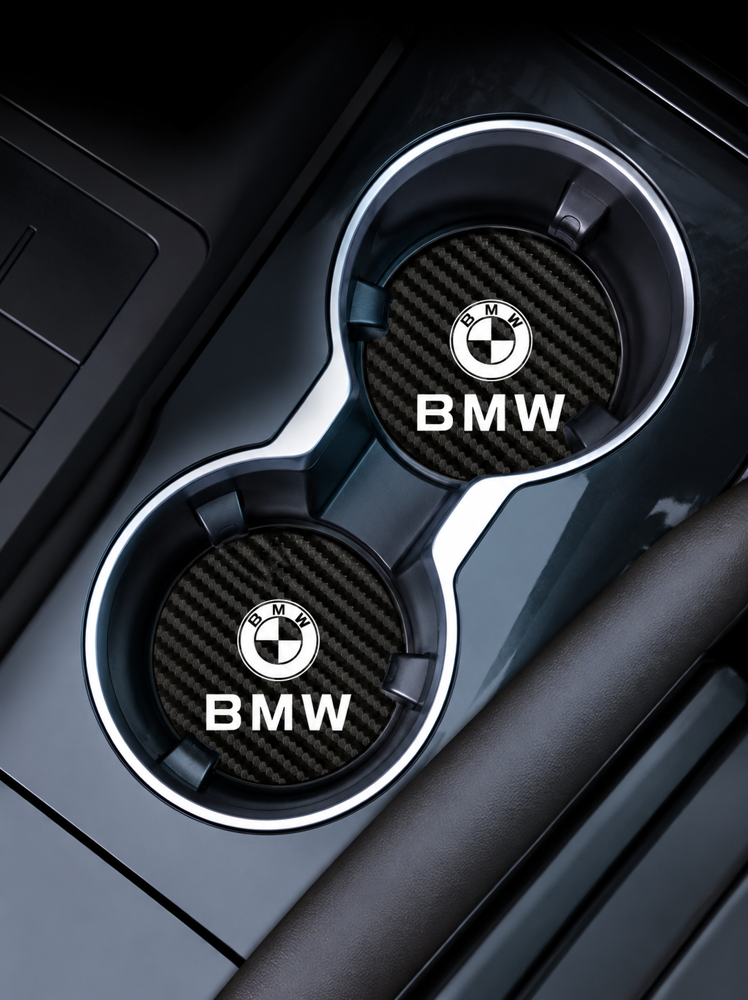 BMW ”Carbon Fiber” Cup Pads (2PACK)