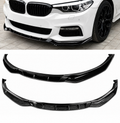 BMW G30/G31 2017–2020 Front Lip Splitter – Gloss Black / Carbon Fiber Look