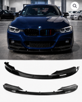 BMW F30/F31 Performance Front Lip Splitter 2012–2019 – Gloss Black / ”Carbon Fiber” Style