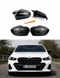 BMW 5 Series / i5 / i7 / M5 (G60/G61/G70/G90) M Style Mirror Caps – Gloss Black / ”Carbon Fiber Look”