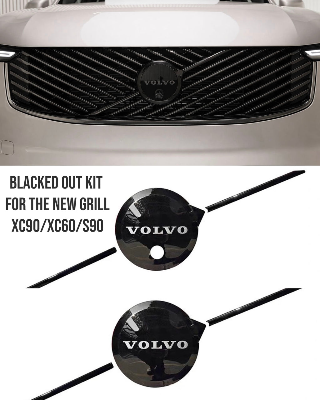 EXCLUSIVE chromedelete kit for new grill (XC90/XC60/S90 2026+) Complete kit