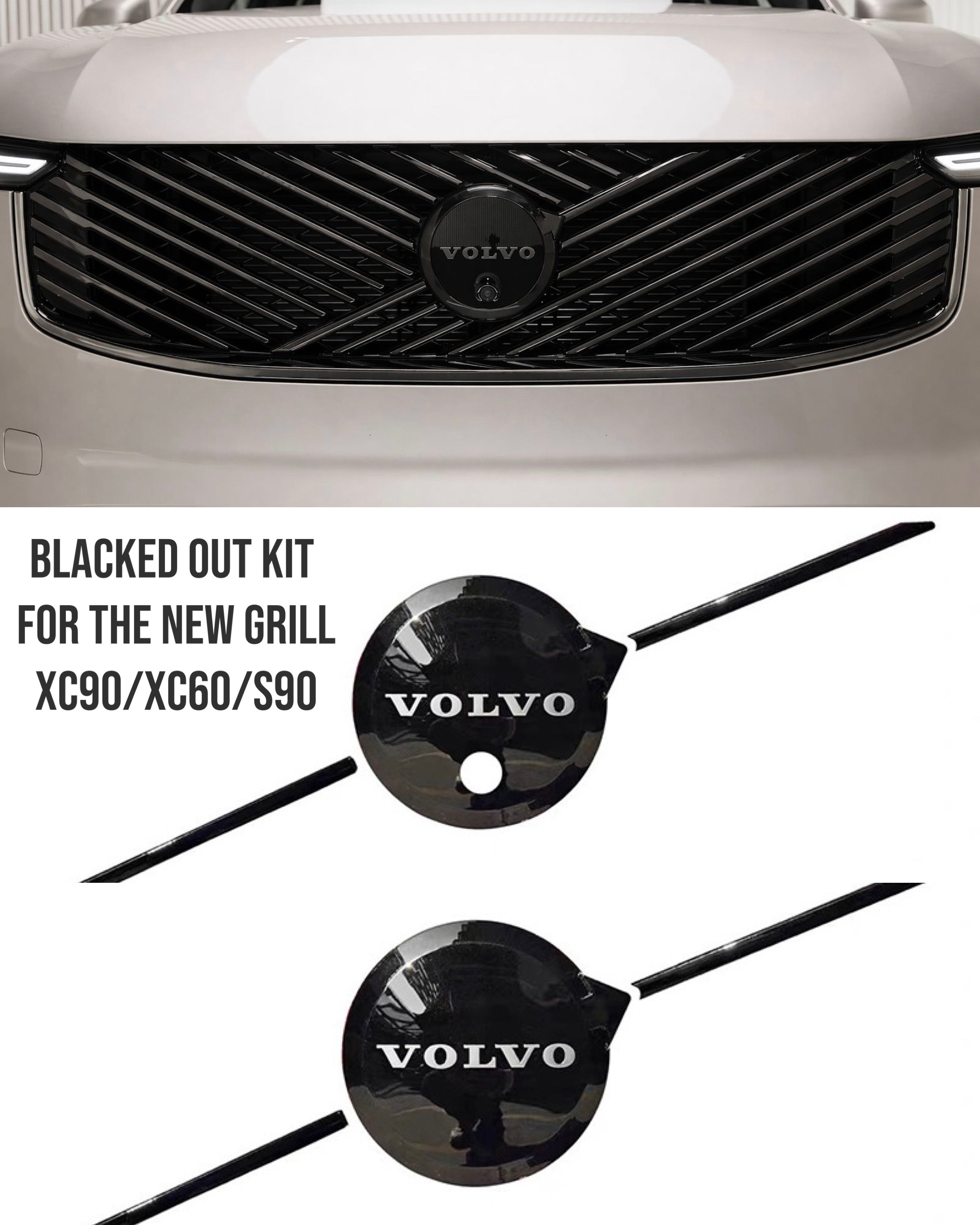 EXCLUSIVE chromedelete kit for new grill (XC90/XC60/S90 2026+) Complete kit - Preorder OPEN