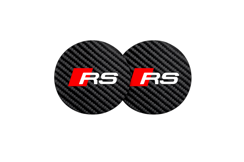 Audi RS Carbon Fiber Cup Pads (2PACK)