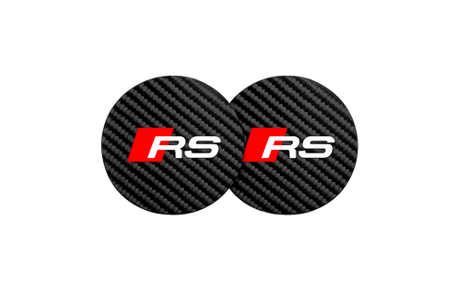 Audi RS Carbon Fiber Cup Pads (2PACK)