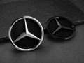 Mercedes complete star for grill C/E/GLC/GLE/GLS – Glossyblack/Chrome