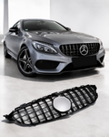 Mercedes GT Panamericana AMG Style Front Grille for C-Class W205 (2014–2018) – Gloss Black