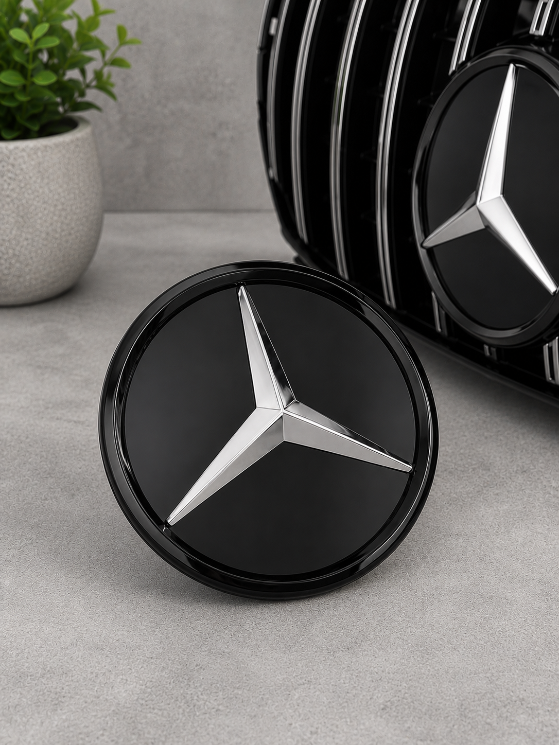 Mercedes Front Star Facelift Upgrade (Mirror / Flat / Distronic) – 190mm