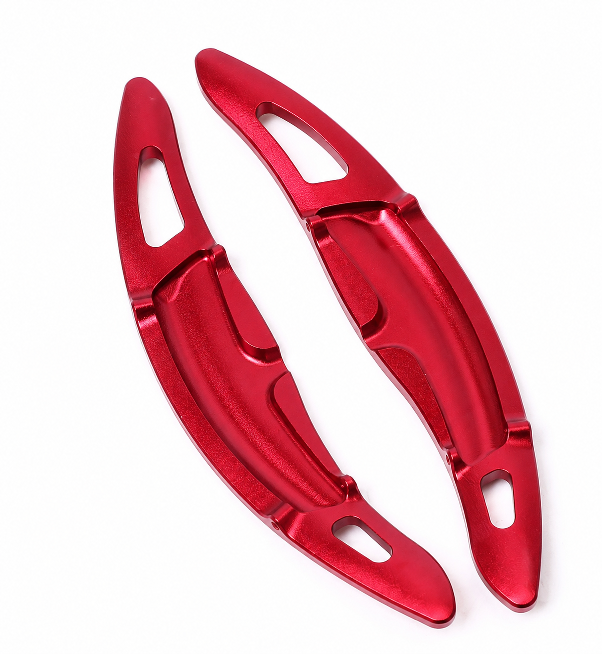 Red Wheel Paddle Shifter Extensions for Porsche Macan 2014–2021 (2PC)