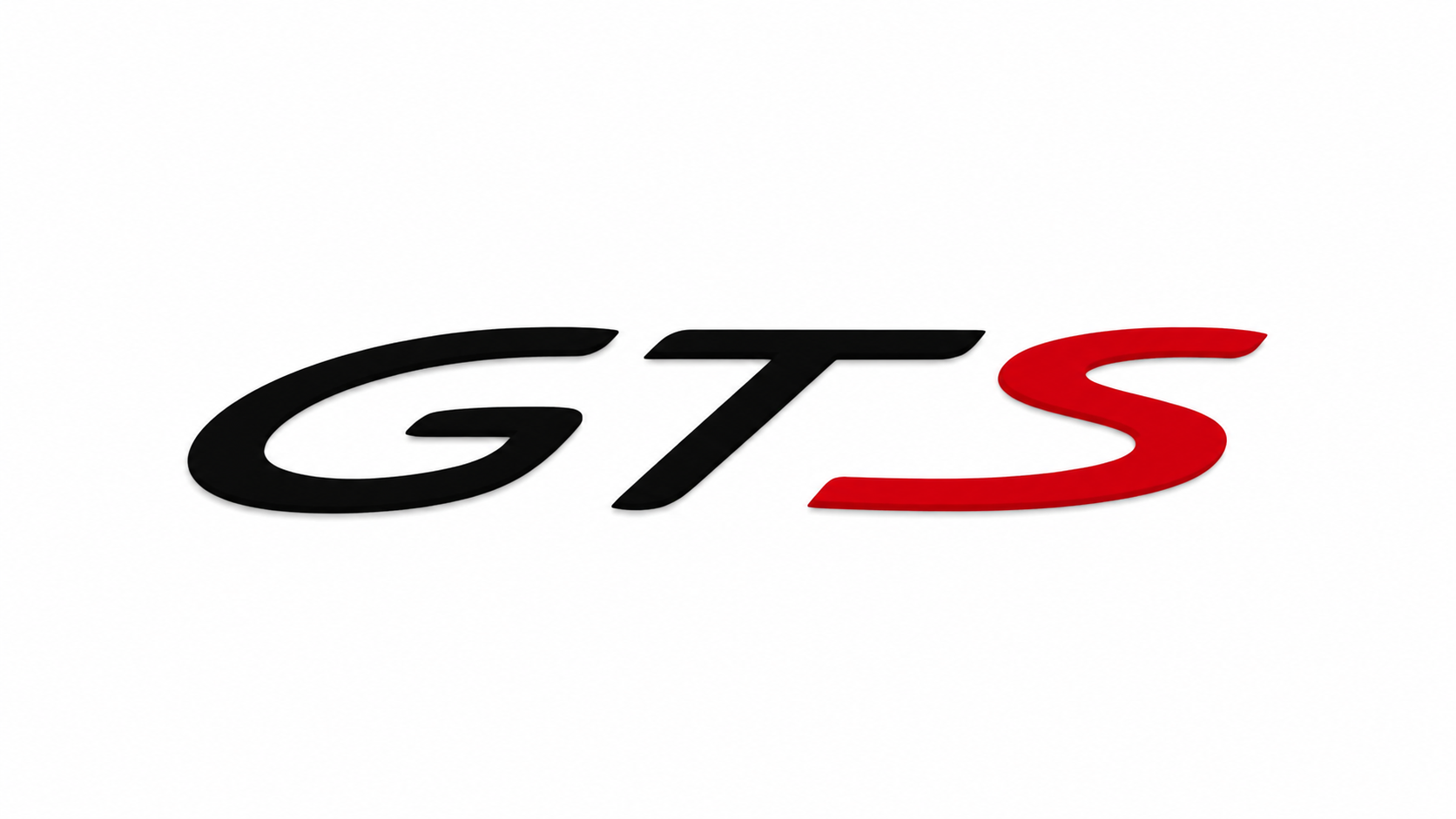 GTS Gloss Black/Red S  Emblem