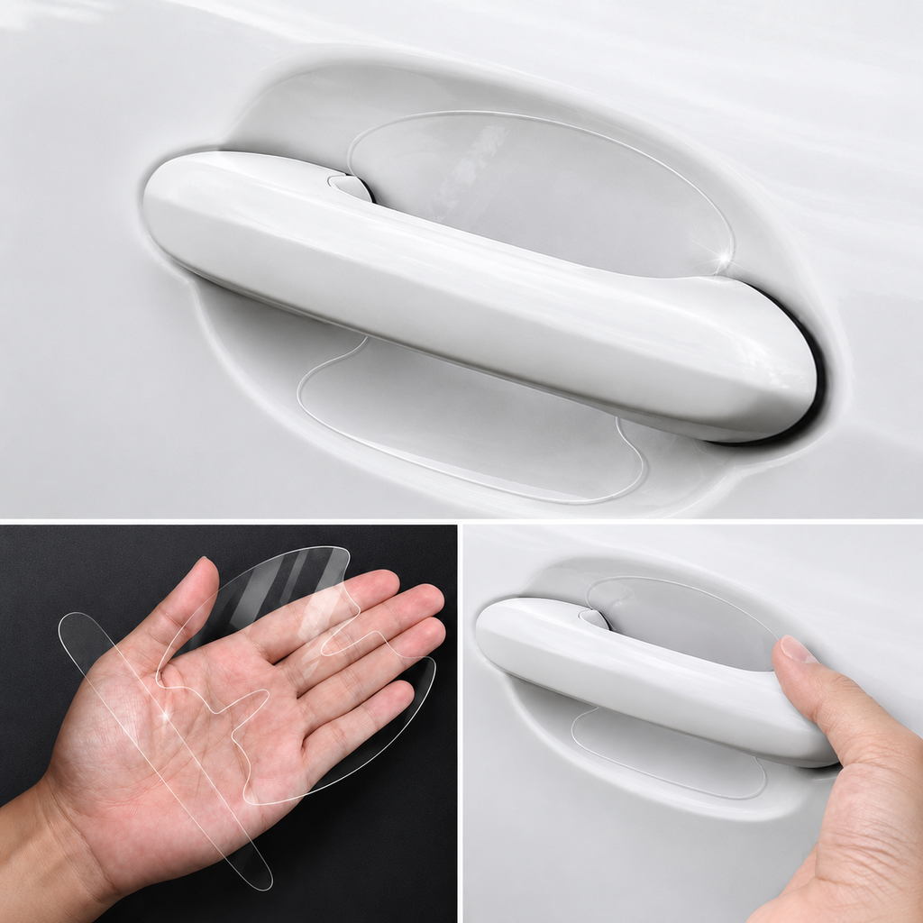 Transparent Car Door Handle Protection Film – Invisible Anti-Scratch Stickers (4PCS)