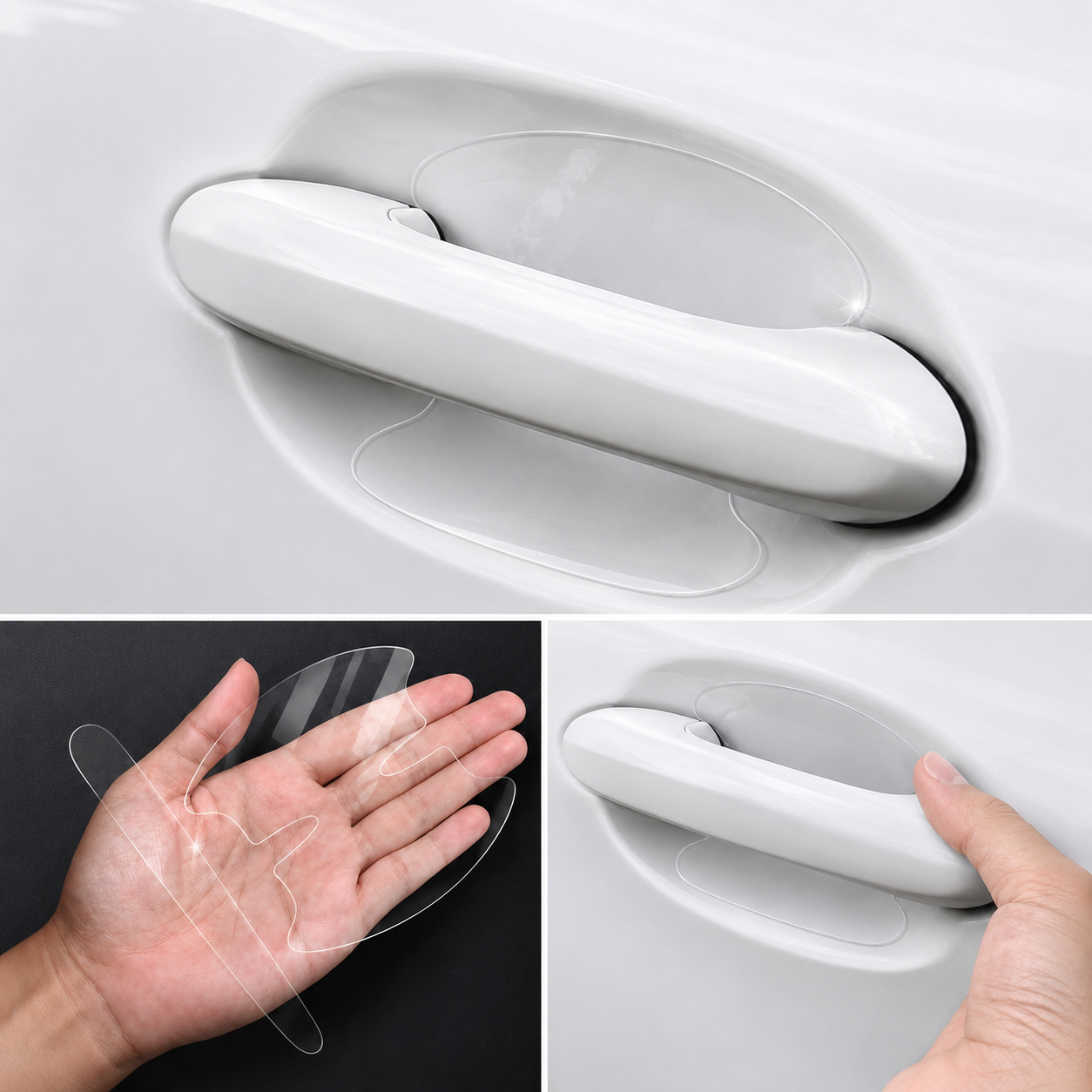 Transparent Car Door Handle Protection Film – Invisible Anti-Scratch Stickers (4PCS)