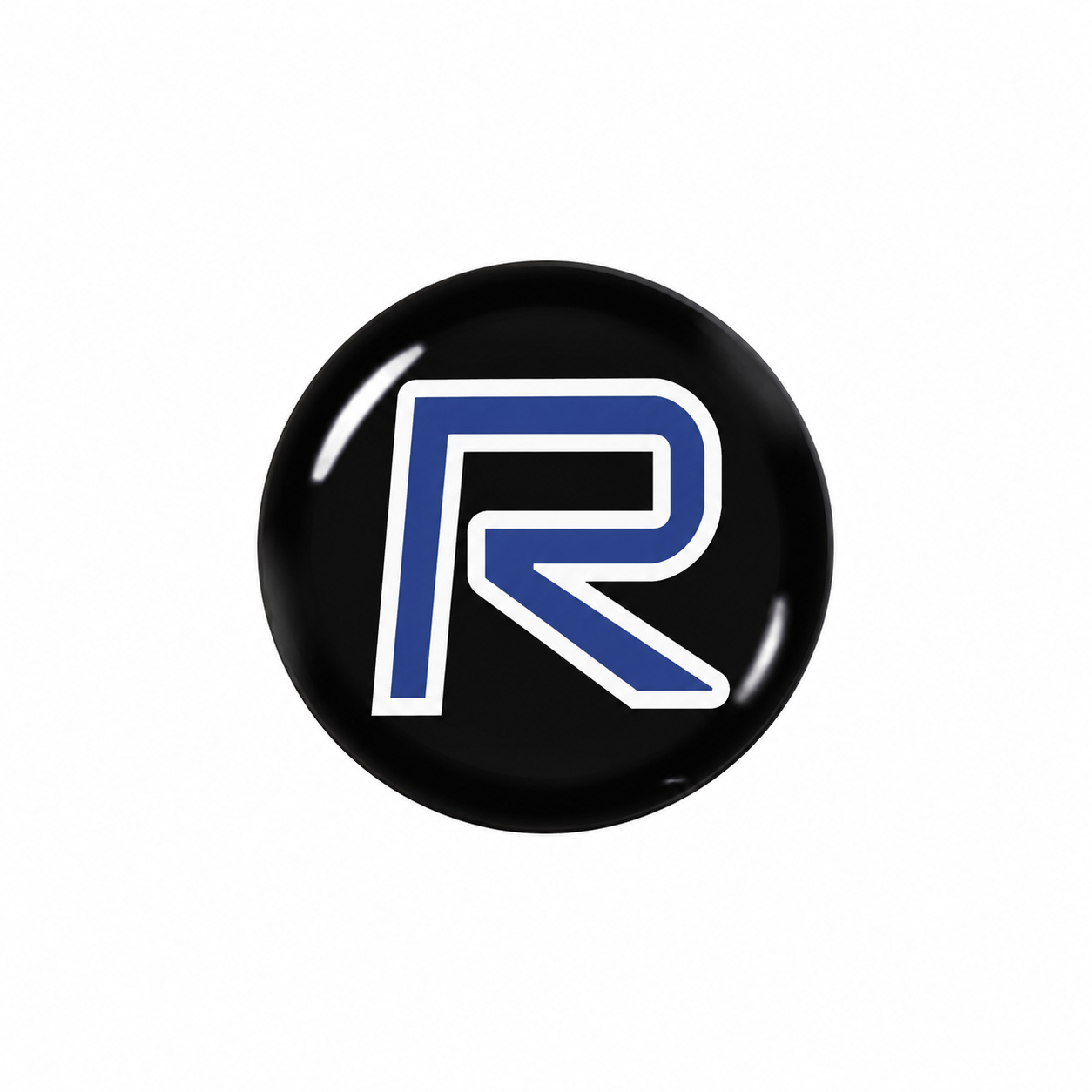R-Design epoxy/gel decal for the radio button - Volvo