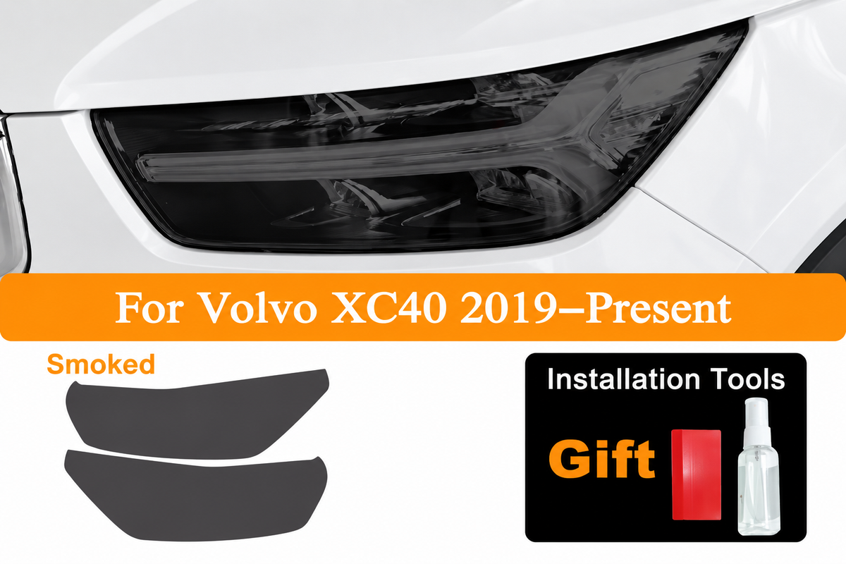 Pre-Cut Smoked Headlight Tint for Volvo XC40 (2019–Present)