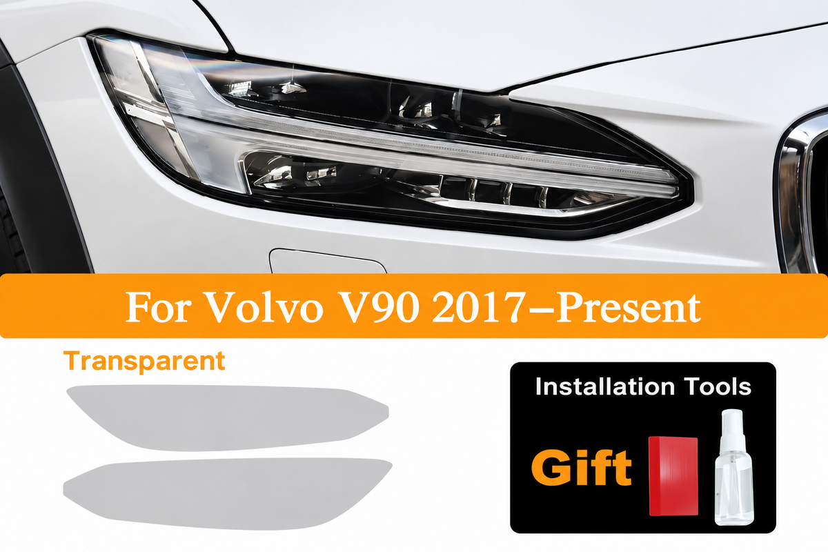 Pre-Cut Clear Headlight Protection Film for Volvo V90 (2017–Present)