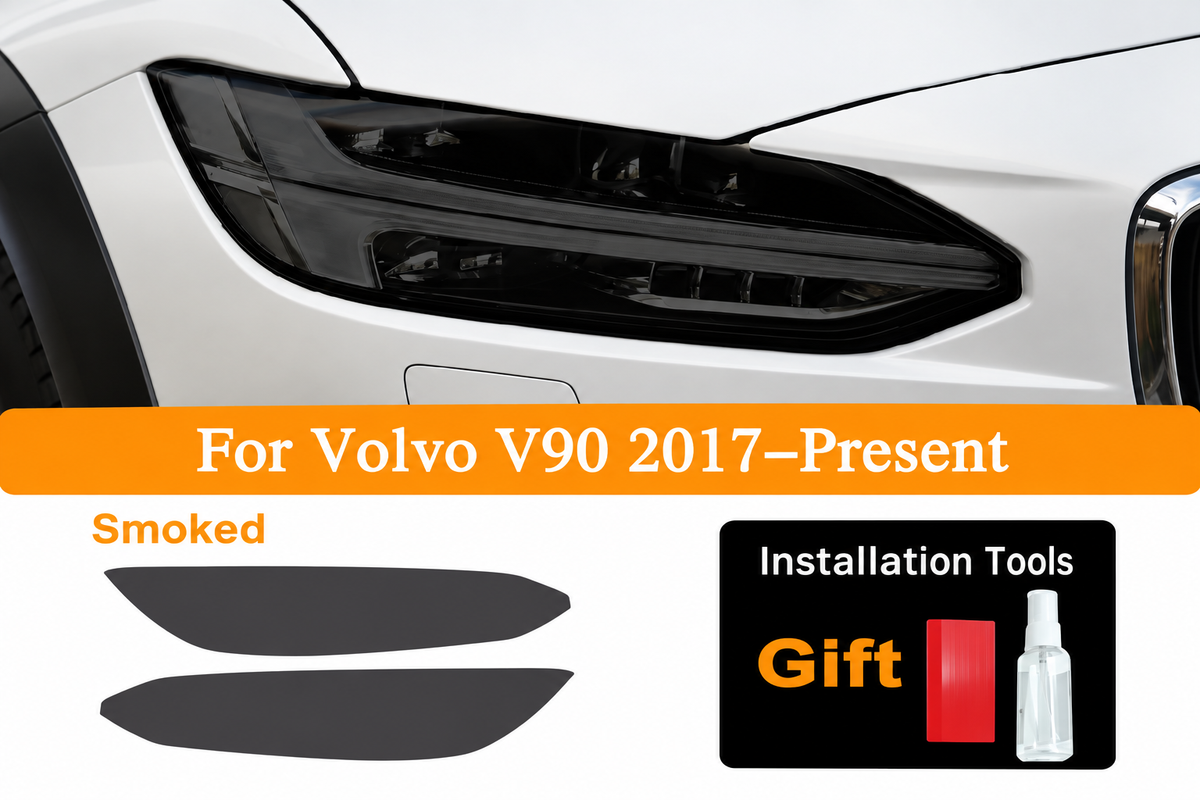 Pre-Cut Smoked Headlight Tint for Volvo V90 (2017–Present)