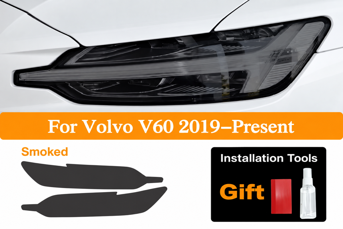 Pre-Cut Smoked Headlight Tint for Volvo V60 (2019–Present)