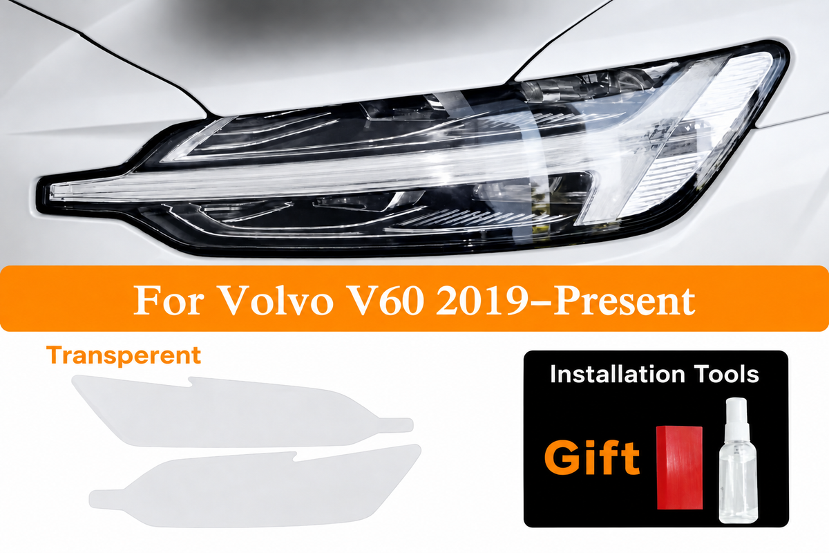 Pre-Cut Clear Headlight Protection Film for Volvo V60 (2019–Present)