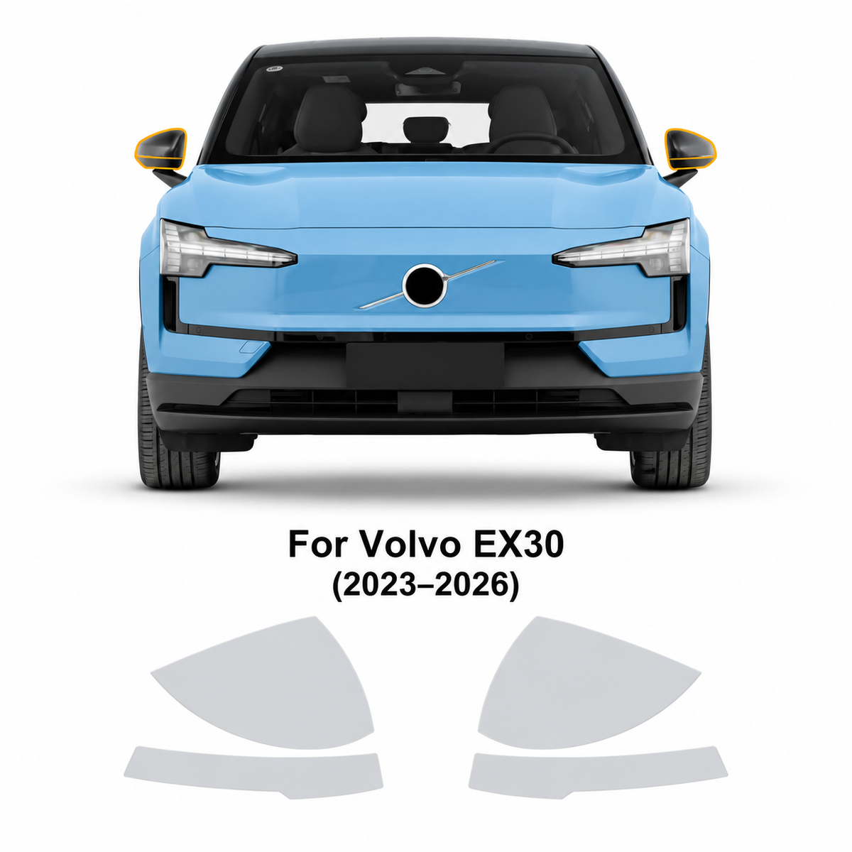 Pre-Cut Clear Side Mirror Protection Film for Volvo EX30 (2023–2026)
