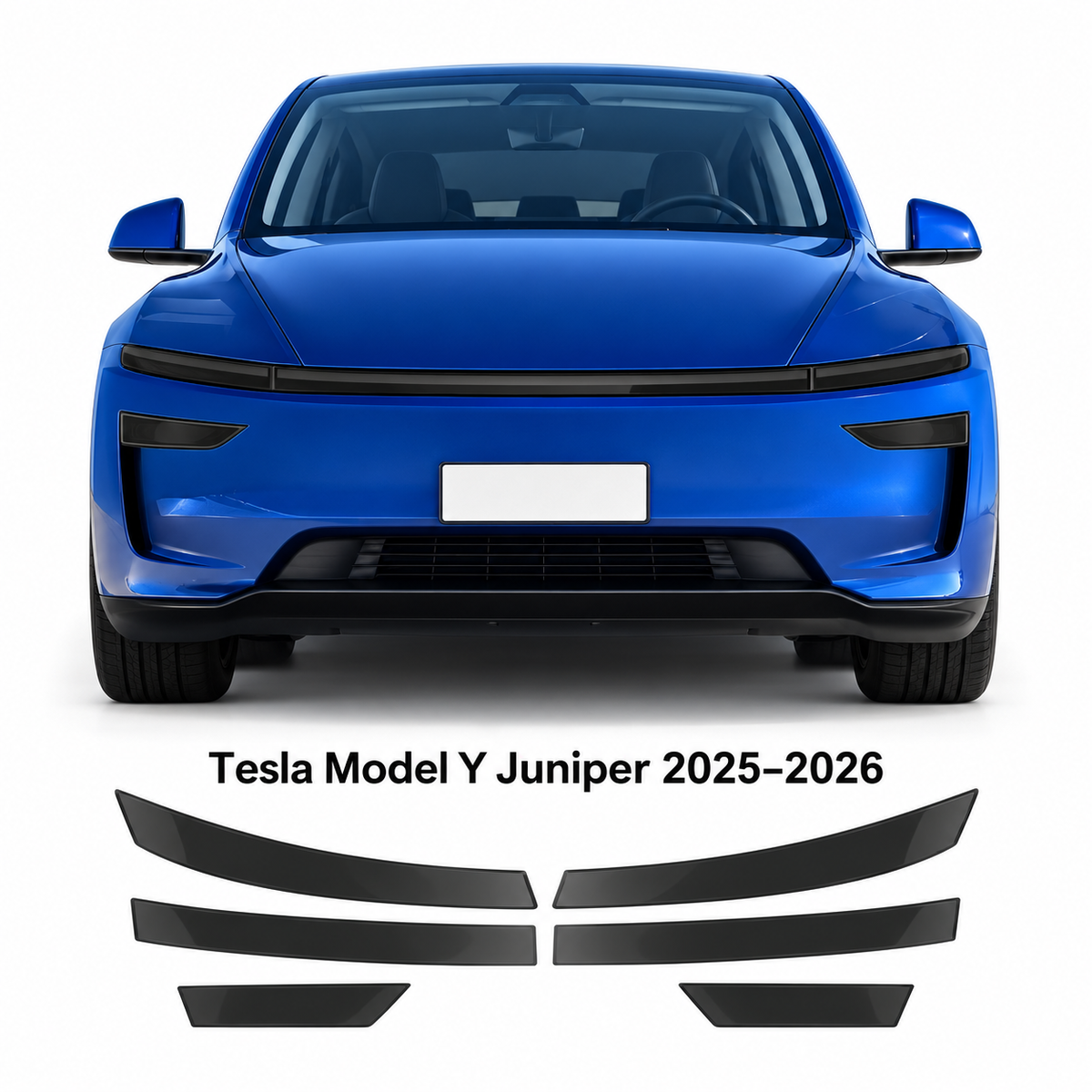 Pre-Cut Smoked Headlight Tint for Tesla Model Y Juniper (2025–2026)
