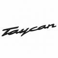 Taycan Black Letter Badge Emblem