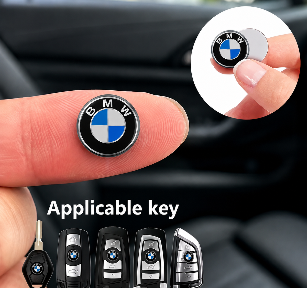 BMW Key Emblem Sticker