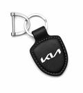 Black Kia New Edition Vegan Leather Keychain