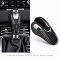 Genuine Carbon Fiber Gear Shift Knob Cover for Porsche Macan, Panamera, 718, 911, Boxster & Cayman