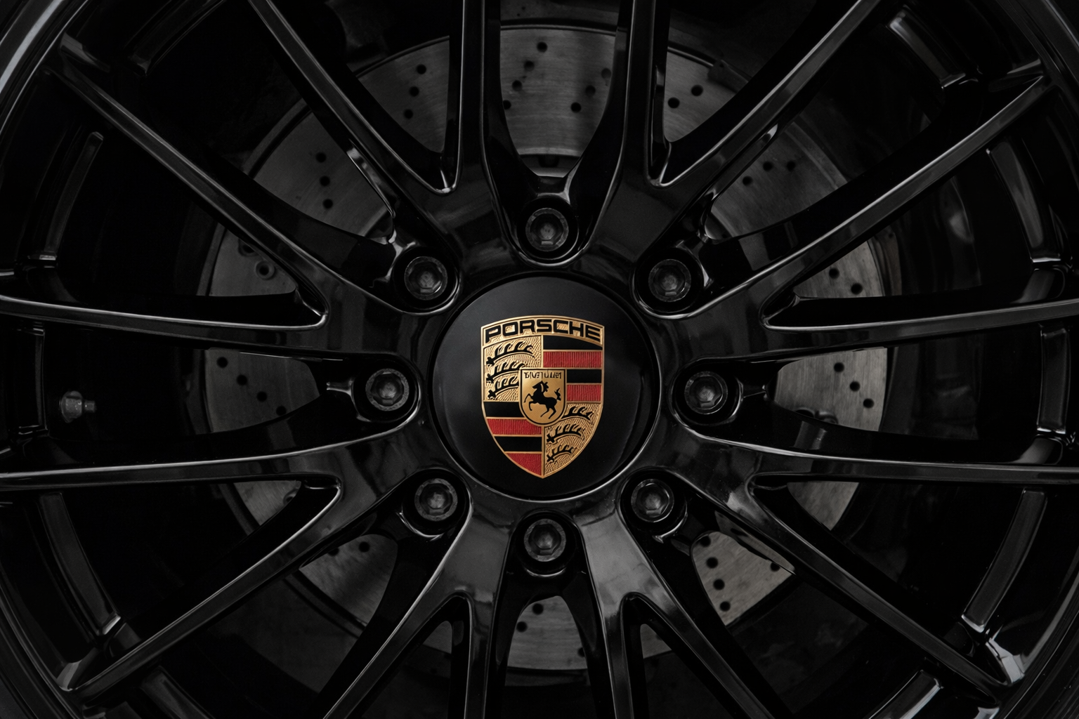 Porsche Wheel Center Caps 4 Pack