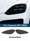Smoked Black Headlight Protection & Styling Film for Porsche Cayenne 2017–2025
