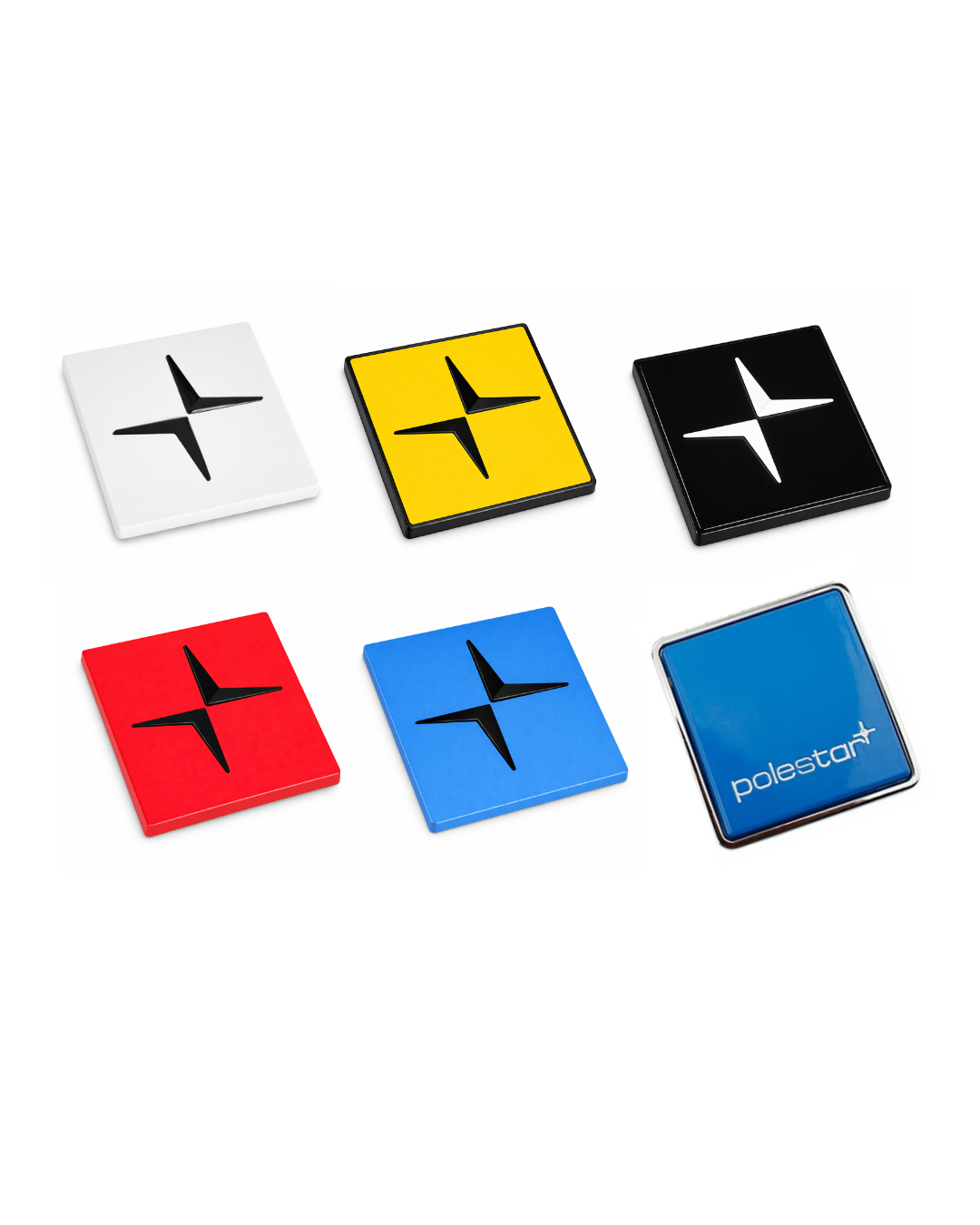 Polestar Grill/Tailgate Emblem - Yellow/Black/White/Red/Blue/White