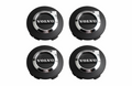 Matte Black Center Caps for Volvo – 64mm (Set of 4)