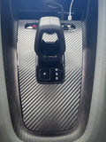 Polestar 2 Center Console Precut Vinyl Wrap - Wood/Brushed steel/Carbon fibre
